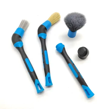 Autókozmetikai Ecset Szett 45 fokos toldóval 3 db-os